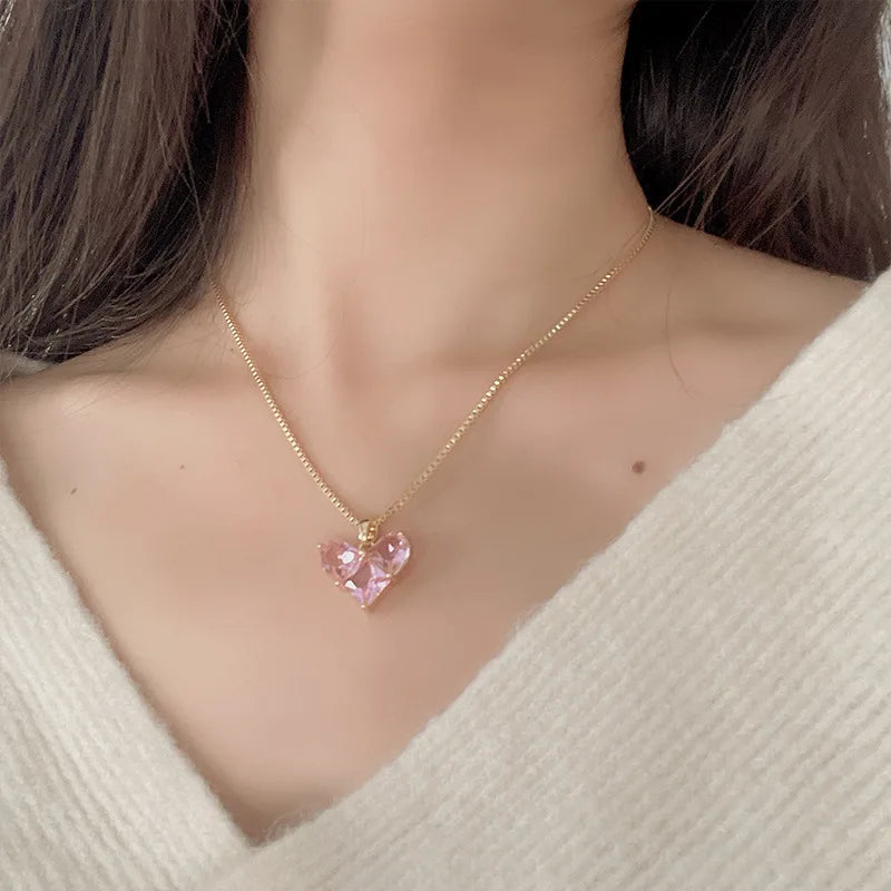 diamond pink necklace